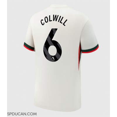 Muški Nogometni Dres Chelsea Levi Colwill #6 Gostujuci 2025-26 Kratak Rukav Muški Nogometni Dres Chelsea Levi Colwill #6 Gostujuci 2025-26 Kratak Rukav